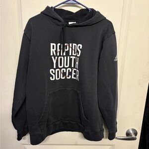 Adidas Dark Gray Fleece Hoodie